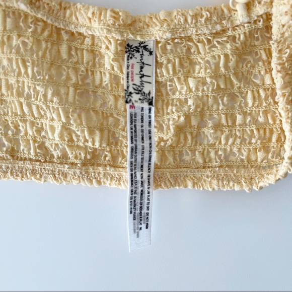 Free People Miss Dazie Bralette Yellow Medium - Picture 9 of 10